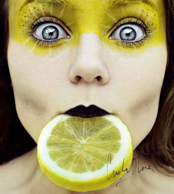 Lemon orange-fruit-face-portrait-photography-by-cristina-otero