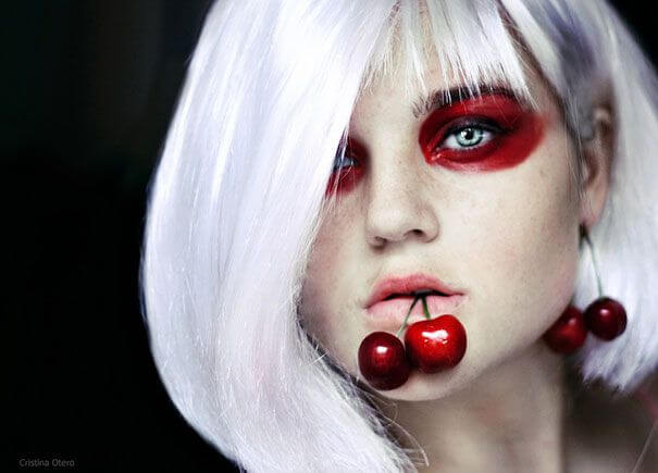 Strawberry 14-fruit-face-portrait-photography-by-cristina-otero 