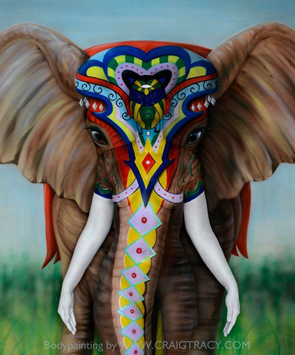 chic body painting work by craig tracy