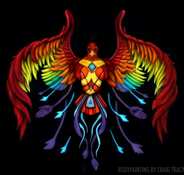 phoenix body painting work