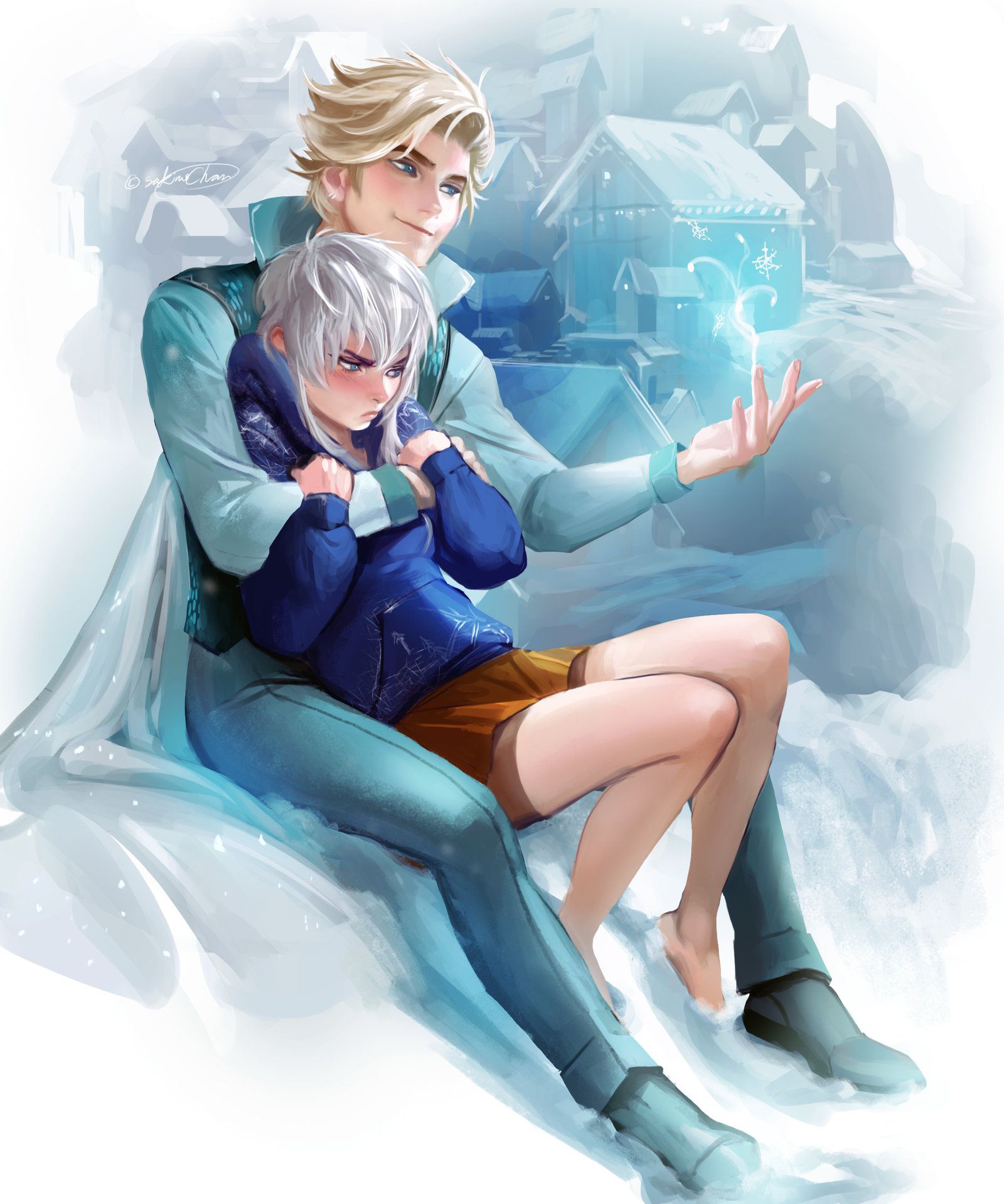 3-snowy_couple_by_sakimichan