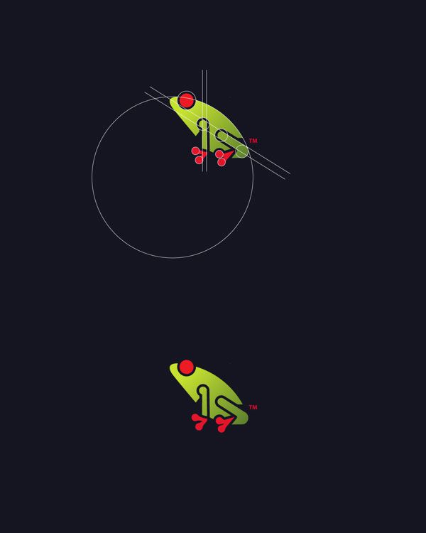 Frog graphic from the series Animal Logos vol. 2 by Tom Anders Watkins