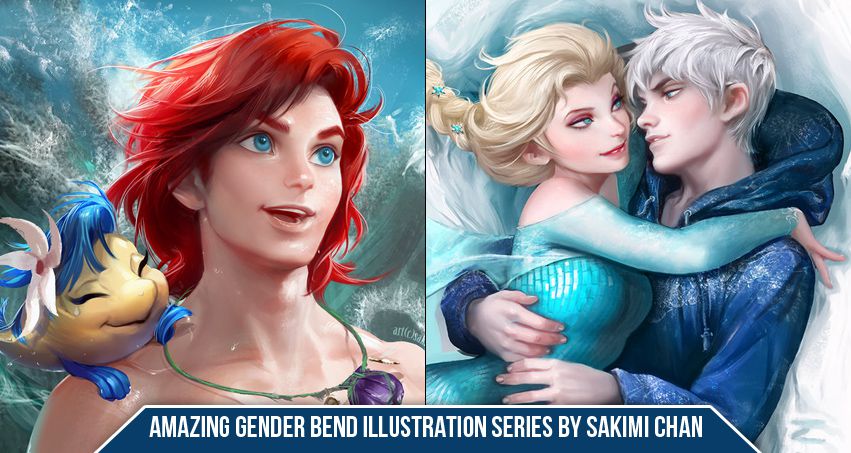 Amazing Gender Bend Illustration designs Series By Sakimi Chan