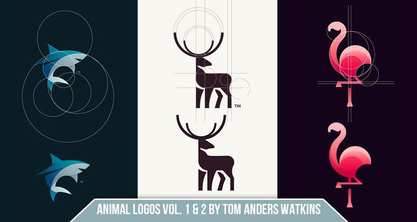 Animal Logos designs Vol. 1 & 2 by Tom Anders Watkins for your inspiration