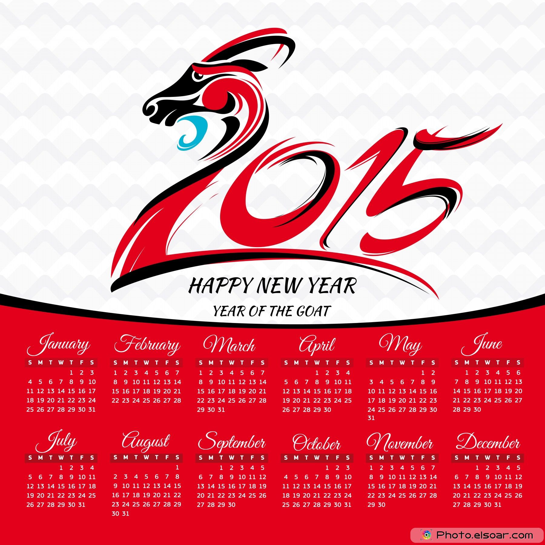 Year-Of-The-Goat-2015-Calendar