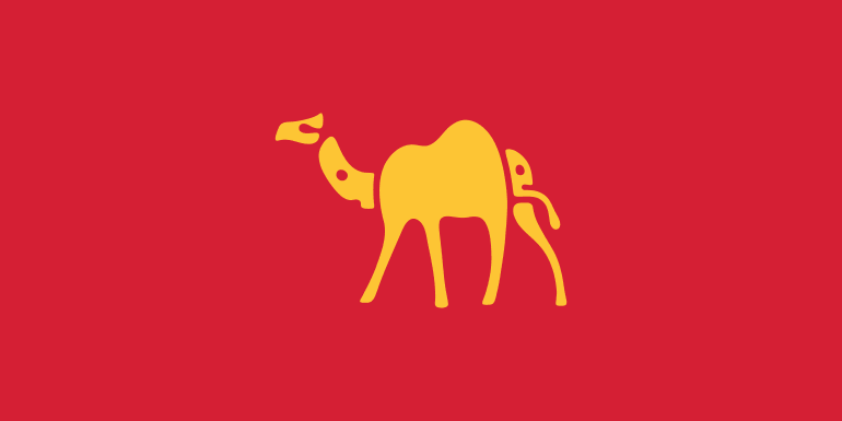Typographic Animal Logos - Camel word animals typography logo design