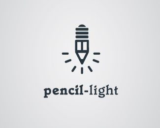 Pencil light Logo Design