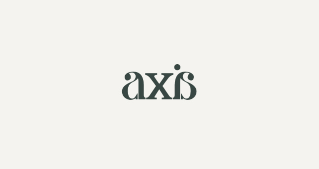 Axis ambigram logo design