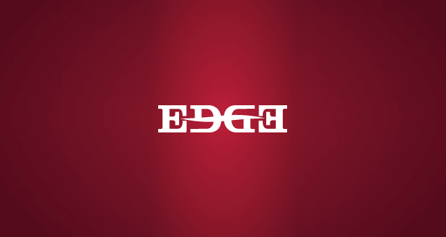 Edge ambigram logo design