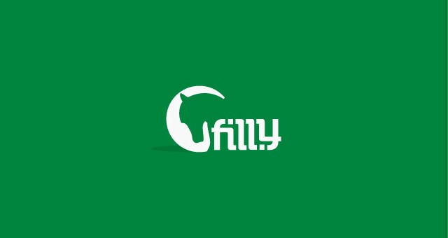 Filly ambigram logo design