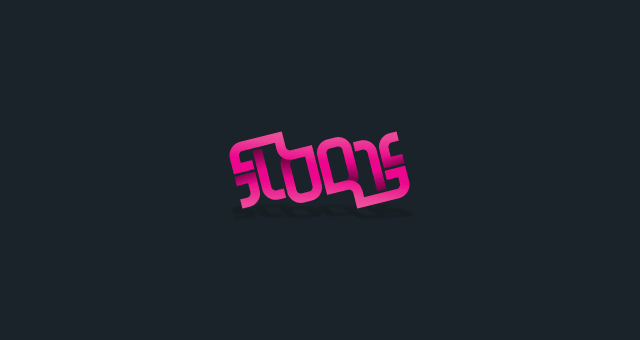 Floris ambigram logo design