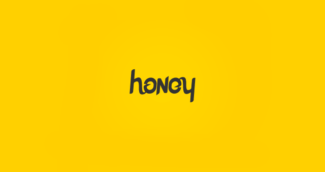 Honey ambigram logo design