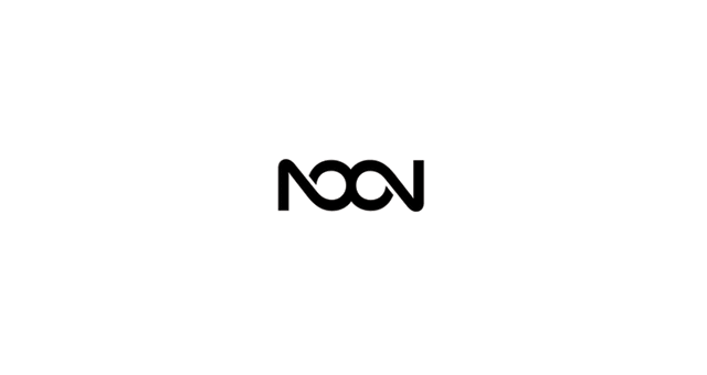 Noon ambigram logo design
