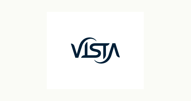 Vista ambigram logo design