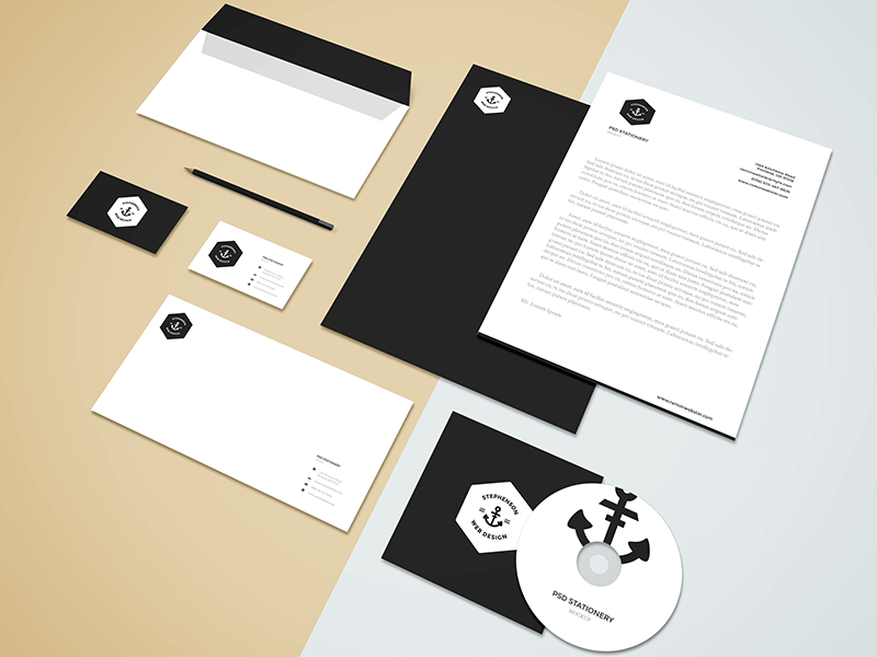 Download 15 Free Branding Stationery Mockups For Your Designs Cgfrog PSD Mockup Templates