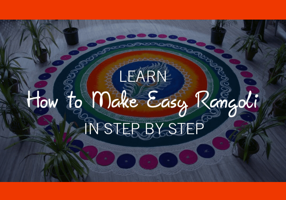 How to make easy rangoli