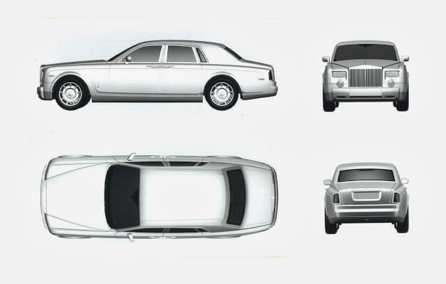 Download Car Blueprint of Royals Roy Phantom