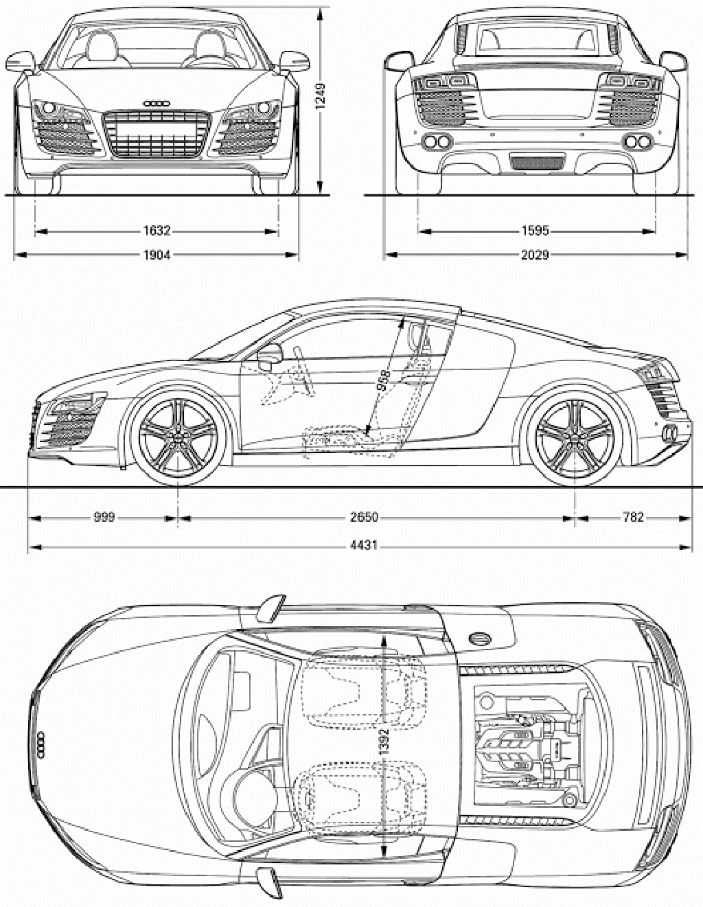 Download Most Loved Hd Car Blueprints For 3d Modeling For Free