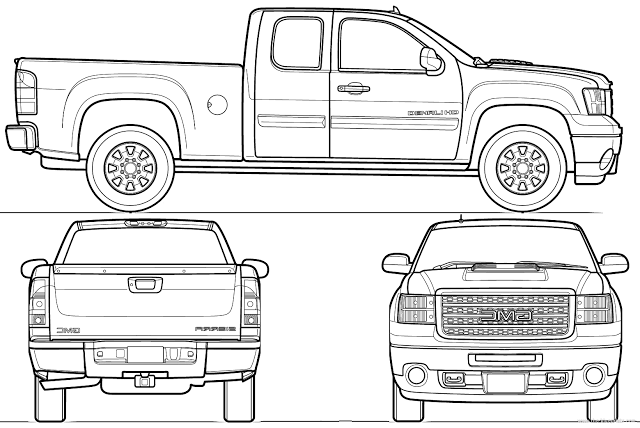 car blueprints for 3d modeling