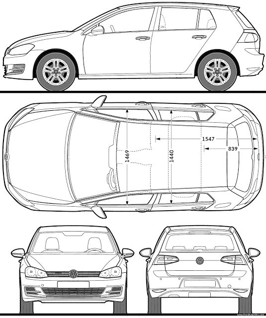 car blueprints for 3d modeling