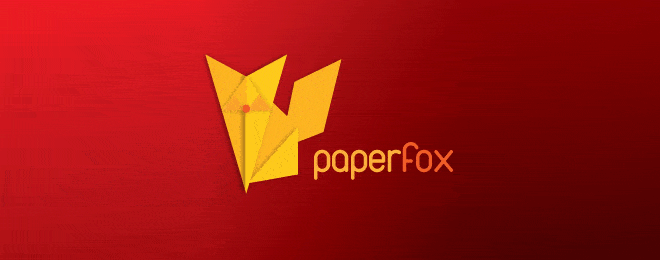 Paper Fox Logo Design