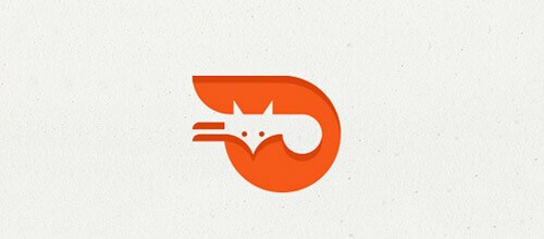 Orange fox logo Design