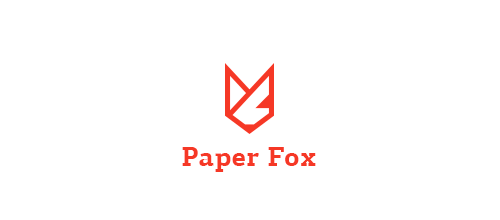 Paper Fox Logo Design