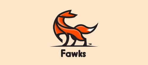 Fawks Fox Logo Design