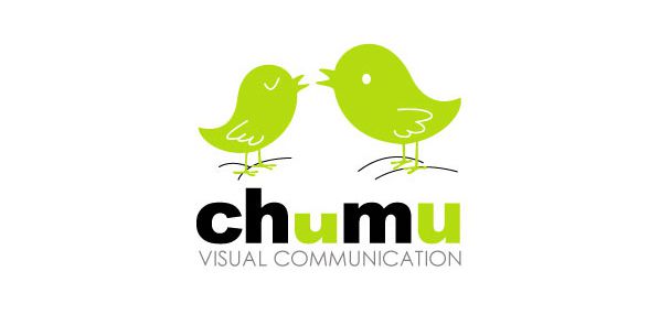 Chumu-visual-communication-bird-logo-design