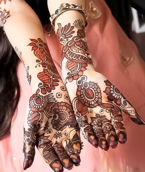 Colourful Bridal Mehndi Designs Images3