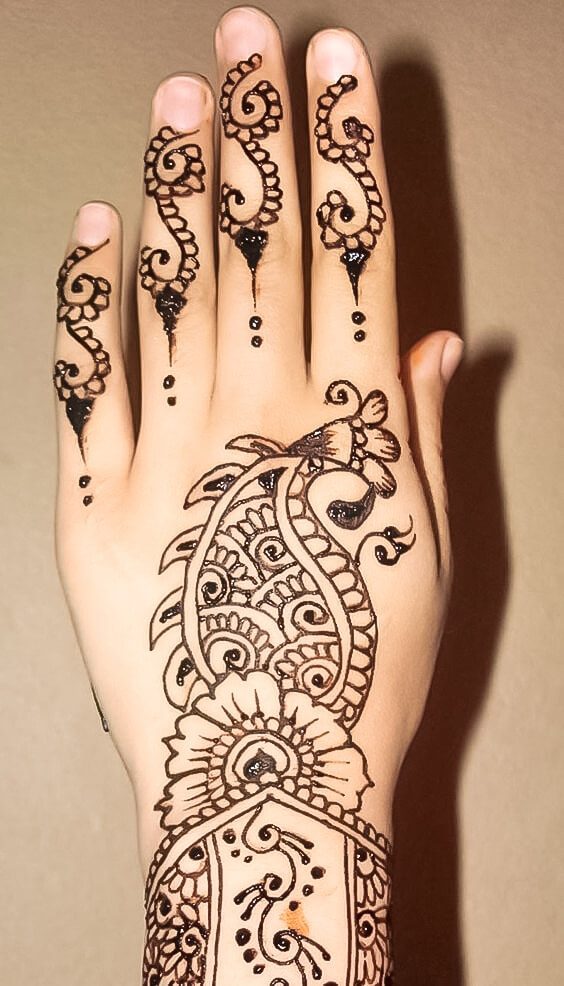 Can we take a second and appreciate the details on this one??? | Mehndi art  designs, Henna designs, Back hand mehndi designs