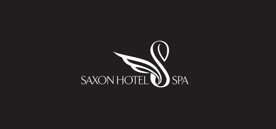 Saxon-hotel-spa-bird-logo-design