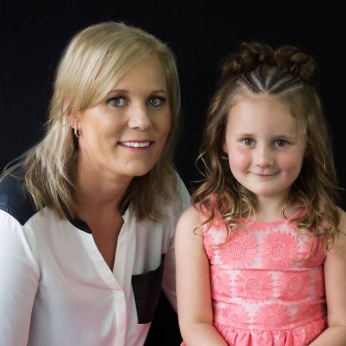 Shelley Gifford creates intricate hairstyles on her daughter Grace’s hair every morning before school-01