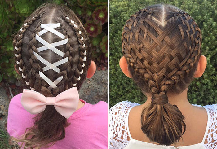 Shelley Gifford creates intricate hairstyles on her daughter Grace’s hair every morning before school-02