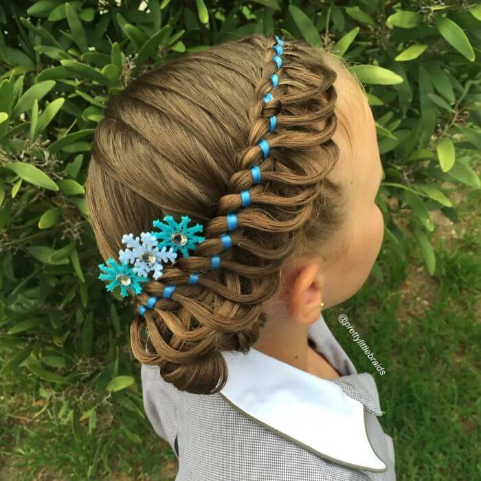 Shelley Gifford creates intricate hairstyles on her daughter Grace’s hair every morning before school-13