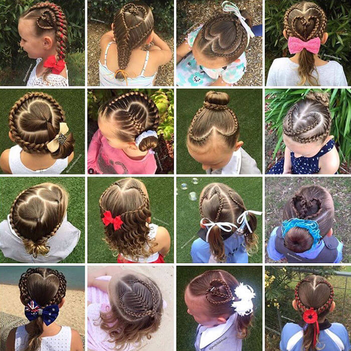 Shelley Gifford creates intricate hairstyles on her daughter Grace’s hair every morning before school-20