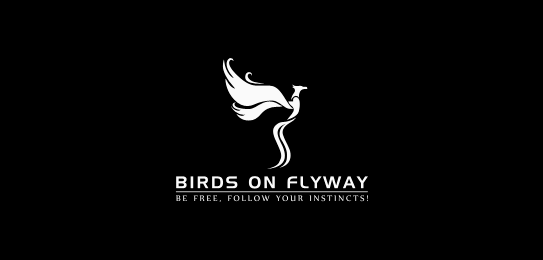 birds-on-flyway-bird-logo-design