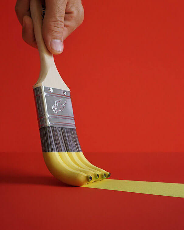 Paint Brush + Bananas Photo Mash by Stephen Mcmennamy