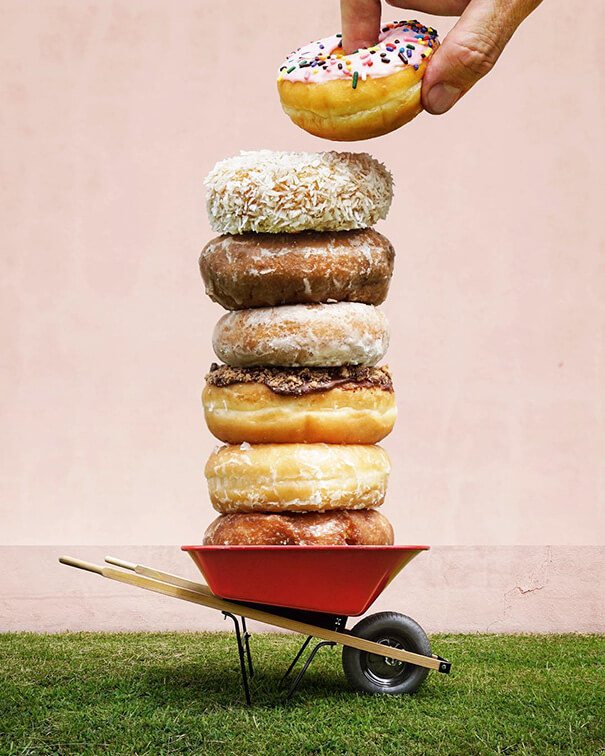 donuts + wheelbarrow Photo Mash by Stephen Mcmennamy