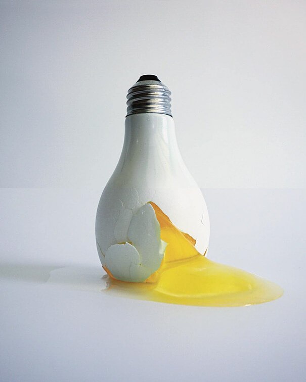 Lightbulb + Egg Photo Mash by Stephen Mcmennamy