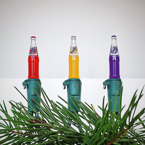 soda bottles + Christmas lights Mash by Stephen Mcmennamy