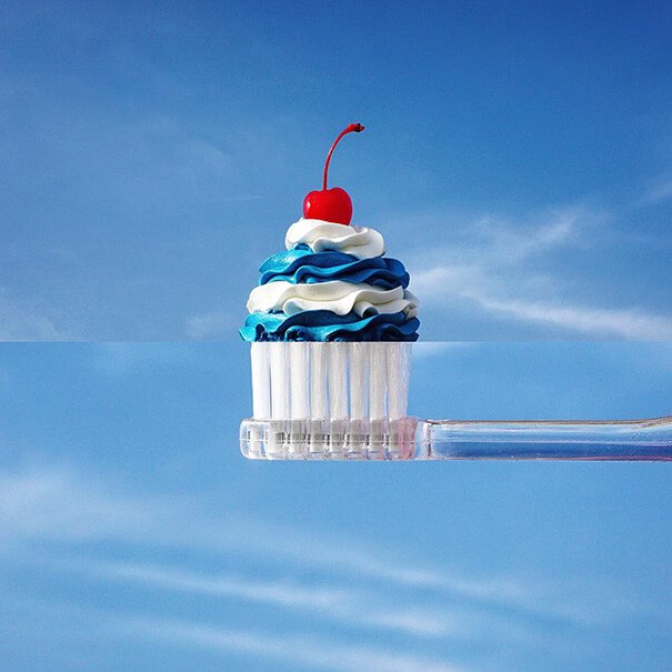 cupcake + toothbrush Mash by Stephen Mcmennamy