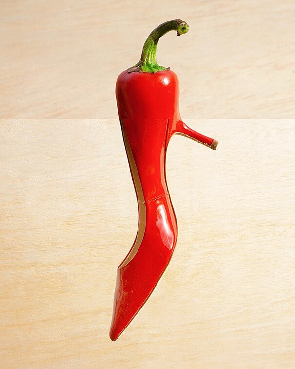 Red pepper + shoe Mash by Stephen Mcmennamy