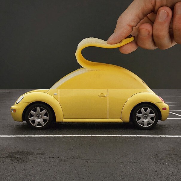 banana + BMW car Mash by Stephen Mcmennamy