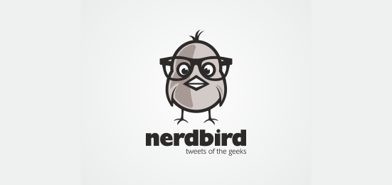 nerd-bird-logo-design
