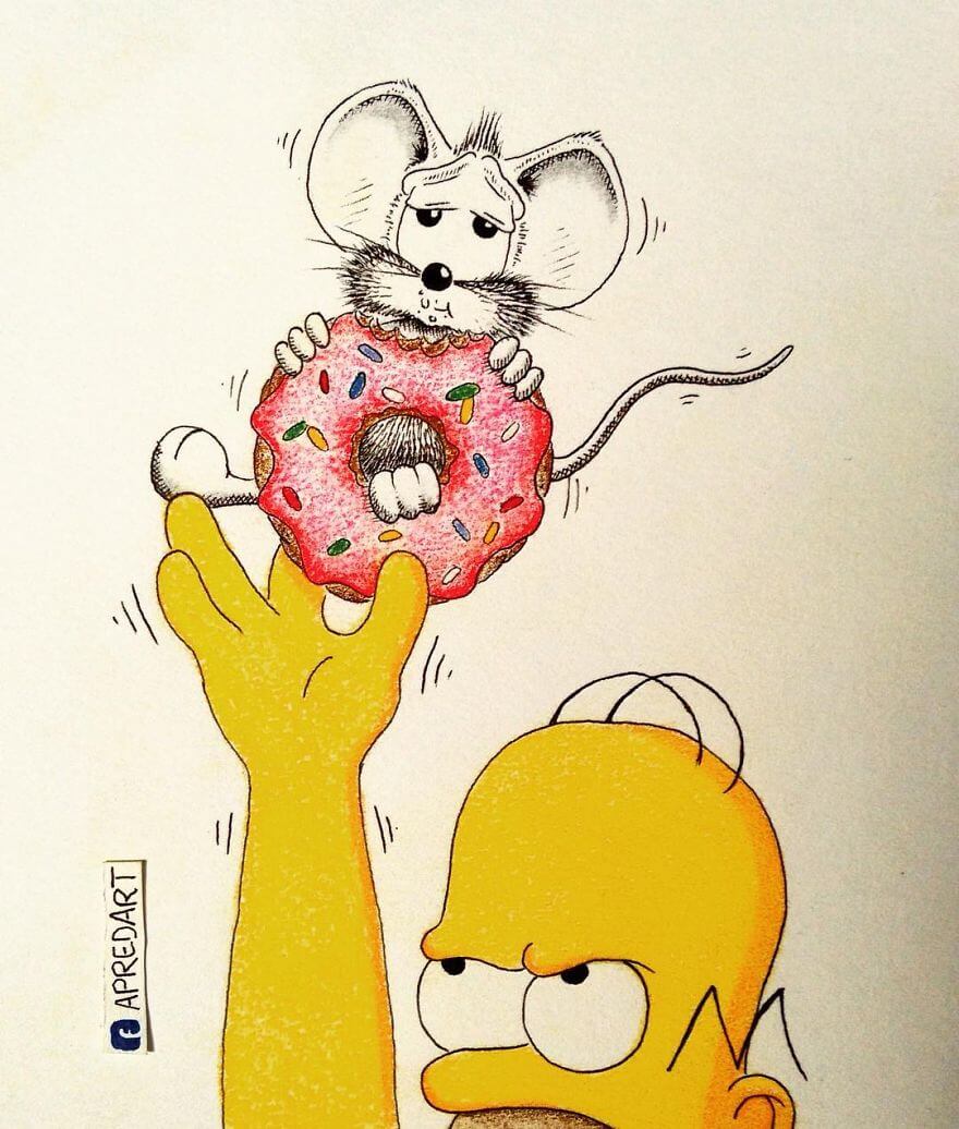 rikiki-mouse-want-tobe-part-of-real-life-with-donuts