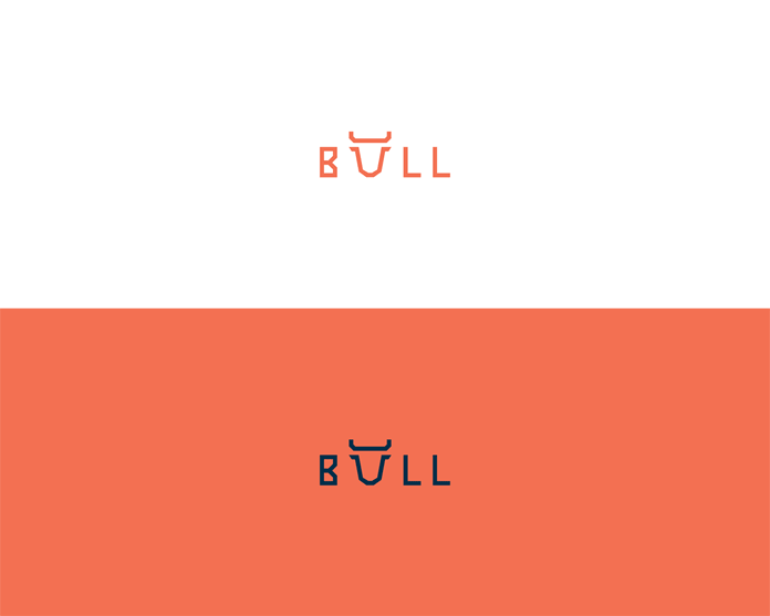 Animal Wordmarks Bull Shaped Logo Designs by Shibu PG