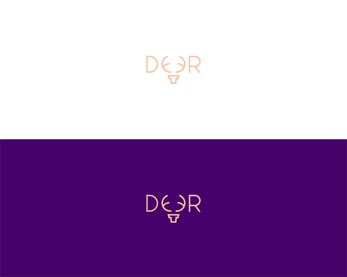 Animal Wordmarks Deer Shaped Logo Designs by Shibu PG