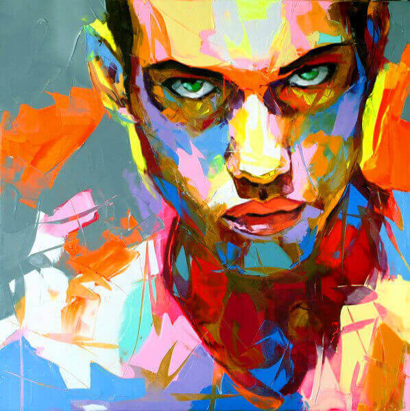 best vibrant knife Paintings by Francoise Nielly-1