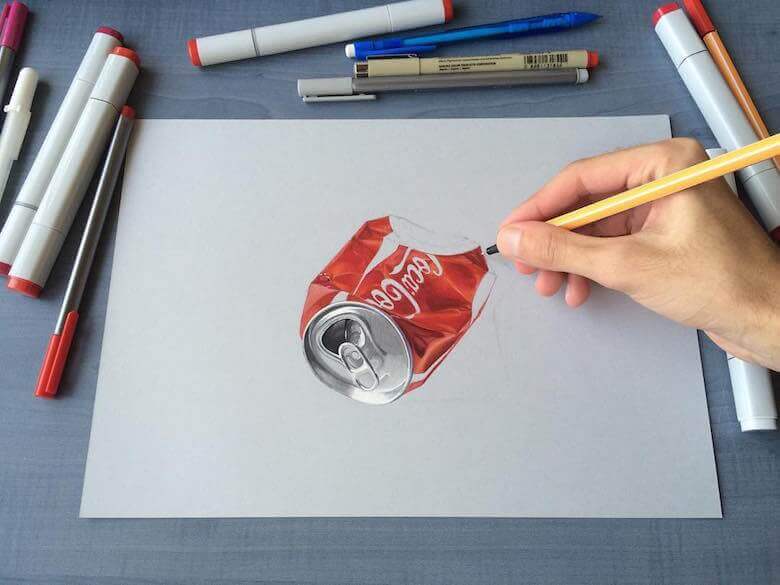 hyperrealistic-3d-art-drawings-sushant-rane-coke-2